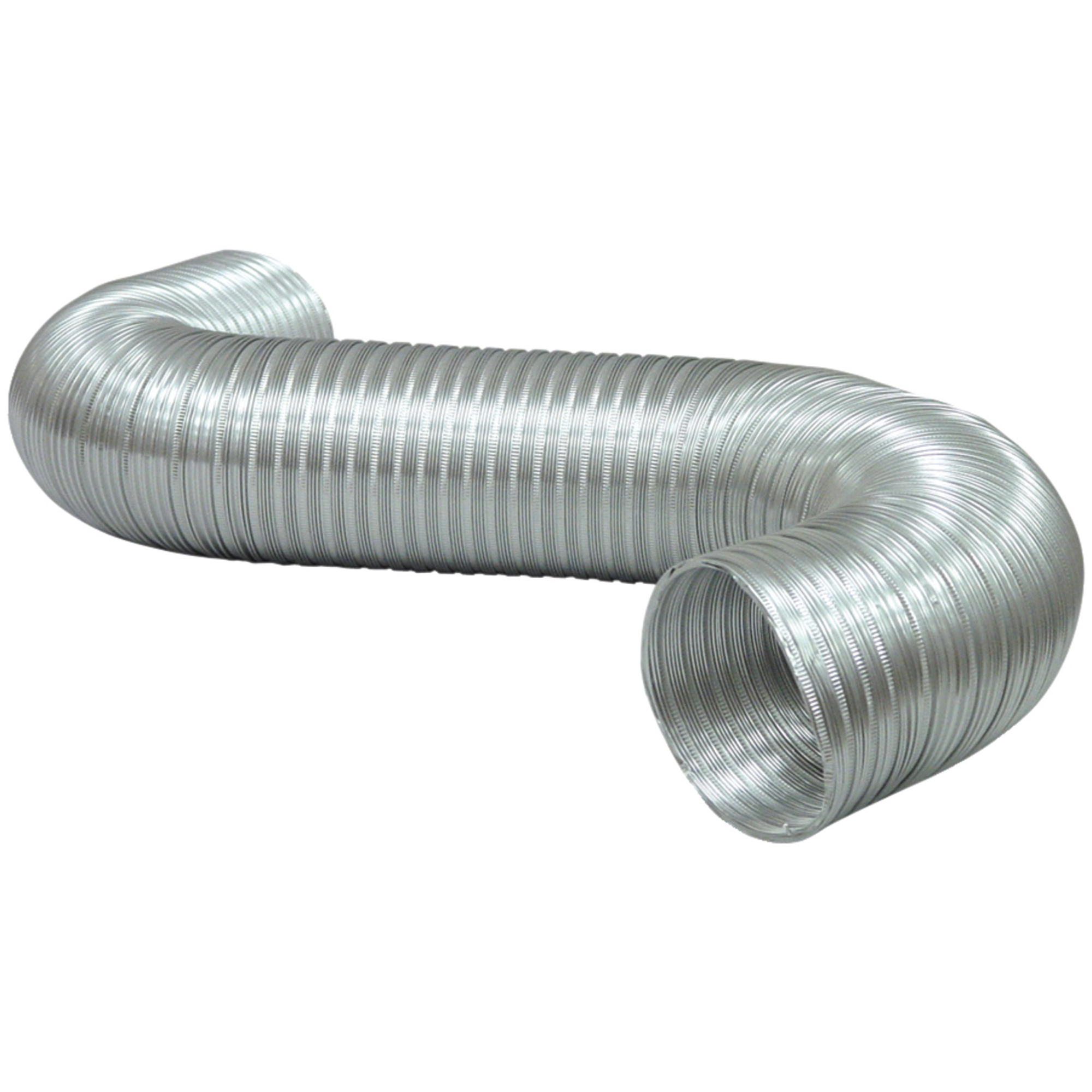 Deflecto, Semi-Rigid Duct, 4in. x 5ft., Material Aluminum, Model# A045/9